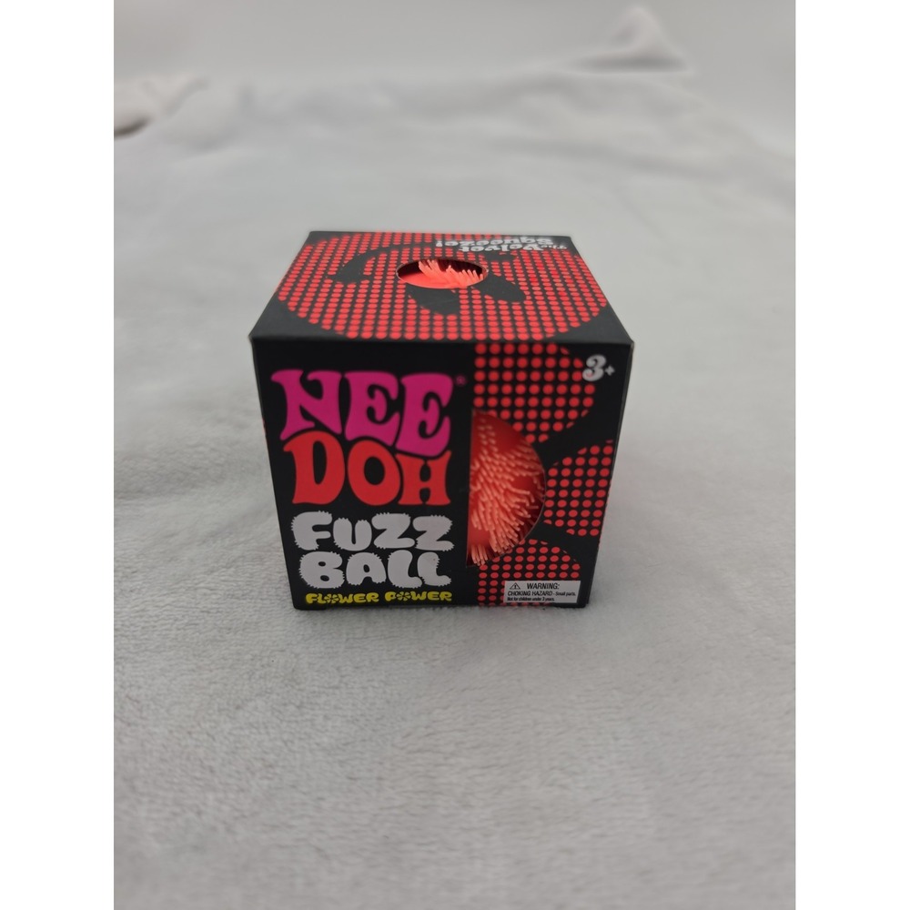 ORANGE Needoh FUZZ BALL Nee Doh Squishy NEE-DOH Fuzzball AUTHENTIC